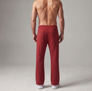 Men Customized Flare Leg Sweat Pants Yoga Workout Wear <b>Drawstring</b> <b>Trouser</b> Long Length Back Pocket <b>Trouser</b> Pajama Winter Wear - Product Image 2
