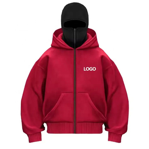 เสื้อฮู้ดดี้ผู้ชายผ้าฝ้ายฟลีซ 100% ทรงโอเวอร์ไซส์ สไตล์วินเทจ สำหรับฤดูหนาว มีกระเป๋า ระบายอากาศได้ดี แห้งเร็ว ทรงปกติ - Product Image 4