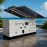 Système solaire hors réseau hybride 10KW 15KW 20KW 25KW 30KW 40KW 50KW, groupe électrogène diesel silencieux, vente directe d'usine, générateur solaire