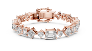 9Kt <b>Gold</b> Multi Shape Diamond Bracelet 24 Stones 20.07Ct High Jewelry Luxury Couture Statement Bridal Party Wear Luxe - Product Image 5