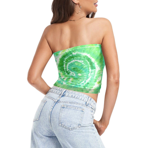 Wholesale Women's Tube <b>Top</b> Printing Sublimation Custom Logo Tank <b>Top</b> Trendy Fashionwear New Design <b>Tops</b> cheap price OEM - Product Image 2