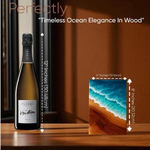 Handcrafted Rosewood Urn <b>Box</b> Blue Resin Remembrance <b>Keepsake</b> for human ashes medium size 9x5.5 urn <b>box</b> - Product Image 6