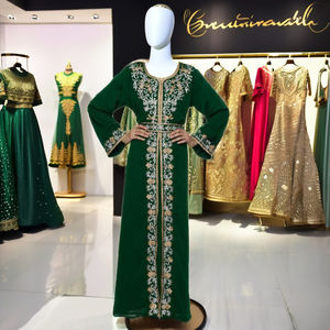 Wholesale Price Offer Hand Crafted Kaftan Abaya with Heavy Beads Work Exclusive Beach Party Wear Style Caftan Button/button-<b>up</b> - Product Image 1