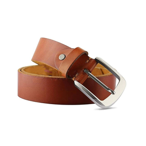 Ceinture en cuir pour homme avec boucle personnalisée, sangle ajustable, ceinture décontractée et habillée de qualité supérieure, vente en gros, produit en cuir véritable - Product Image 1