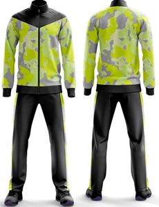 Chándal Deportivo Personalizado con Sublimación, Transpirable, Impermeable, de Malla de Poliéster Elástica en Cuatro Direcciones, para Hombre, con Cierre en la Espalda y el Cuello - Product Image 3