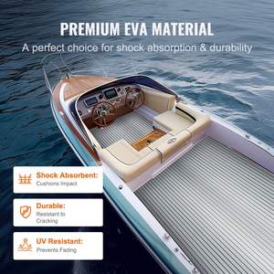 Revêtement de sol pour bateau en mousse EVA 94,5\" x 45,7\", antidérapant, auto-adhésif, tapis marin pour bateaux, yachts, pontons, kayaks, 29,9 pieds carrés - Product Image 4