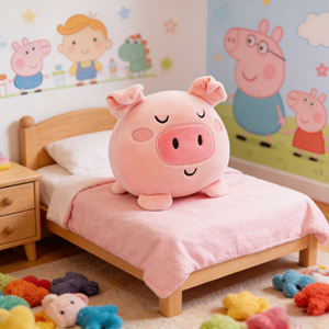 Peluche Personalizzato a Forma di Maiale Ultra-Morbido, Giocattolo Antistress per Bambini, Regalo con Certificato CE - Product Image 2