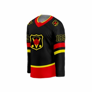 Camisetas de Hockey sobre Hielo Ligeras, Transpirables y Reversibles, con Nombre del Jugador, Diseño a Cuadros, Servicio OEM Personalizado, Impresión por Sublimación, Elásticas en Cuatro Direcciones - Product Image 2