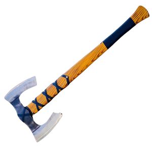 Hache viking en acier carbone forgé à la main avec manche en bois, cadeau de mariage, meilleur cadeau d'anniversaire pour lui. - Product Image 1