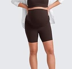 Nueva Llegada, Shorts de Ciclismo y Yoga Personalizados al por Mayor para Niñas, Shorts de Maternidad y Embarazo, Shorts de Ciclismo de Cintura Alta - Product Image 2