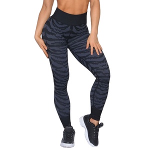Custom 2022 Girls Wearing Fitted Gym Leggings Yoga pants Fitness with custom logo and style Breathable Quick Dry Sportswear - Product Image 1