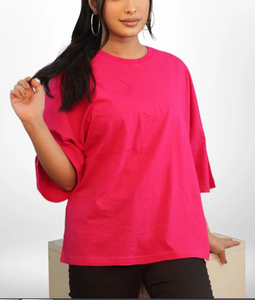 Camisetas de Algodón 100% para Mujer, Tallas Grandes, Buena Calidad, Corte Ajustado, Estilo Casual, Logotipo Impreso en Jersey para Verano - Product Image 1