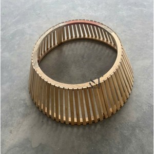 Collier de sapin de Noël en bambou naturel, anneau conique, jupe de base pour sapin, couvre-support pour décoration de maison de Noël, vente en gros - Product Image 3