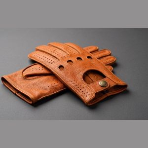 Guantes de Conducción Básicos para Hombre, de Piel de Cabra Suave, Dedos Completos, para Deportes al Aire Libre, Invierno, Esquí y Ciclismo - Product Image 5