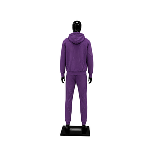 Conjunto Deportivo Morado para Hombre, con Logotipo Personalizado, Sudadera con Cremallera Completa y Pantalones Jogger, Ropa Deportiva Urbana, Informal, para Gimnasio y Entrenamiento, Venta al Por Mayor - Product Image 2