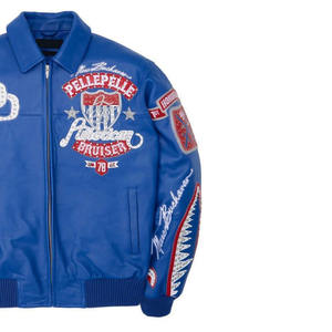 Hot Selling Men's Premium Winter Jacket Genuine Leather Windproof Waterproof Plain Dyed All Sizes Available - Product Image 6