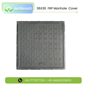 Couvercle de manhole durable en PRV 30x30, carré, en plastique renforcé de fibre de verre pour drain extérieur et accès aux équipements - Product Image 4