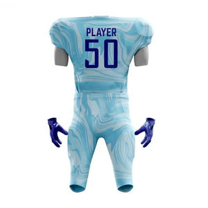 Ensembles de maillots et pantalons respirants à manches courtes grande taille, vêtements de sport, uniformes de football américain - Product Image 6