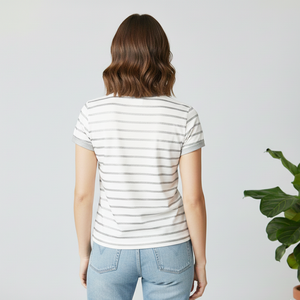 Camiseta Blanca de Secado Rápido, Ecológica, Antiarrugas para Mujer, con Forro Plateado, Manga Corta, Unisex, Calidad Premium Garantizada, 100% Algodón - Product Image 3