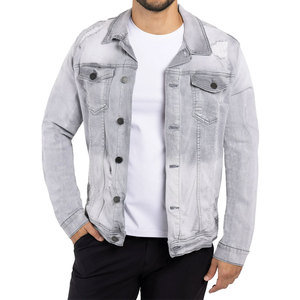 Oem Service Acid Wash Denim Jacket 100% Cotton Hot Selling High Quality Winter Street Casual for Men - Product Image 1