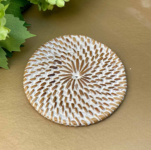 Sous-verres et sets de table en rotin naturel biodégradable pour maisons éco-responsables - Product Image 4