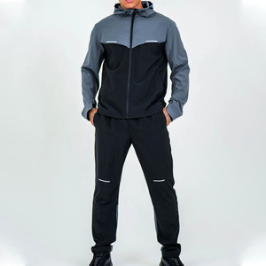 Custom 2026 Printed Outdoor Waterproof Windbreaker <b>Tracksuit</b> Plus Size Breathable Training Wear for Winter Running Solid Pattern - Product Image 3