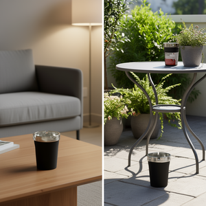 Posacenere Senza Fumo Rotondo in Acciaio Inossidabile Design Moderno per Uso Interno ed Esterno - Product Image 3