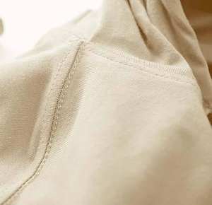 Sweat à capuche long beige pour homme, coupe slim décontractée, streetwear, mode hiver - Product Image 5