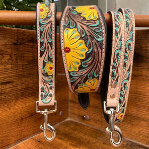 ปลอกคอสุนัขและสายจูงสุนัขหนังแท้ดีไซน์ตามสั่งผลิตจากโรงงาน OEM ODM - Product Image 6