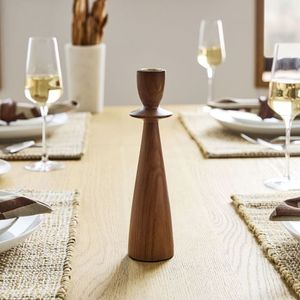 Handcrafted Wooden Candle Holder Artistic <b>Rustic</b> Decor Accessory For Modern Apartment Hotel And Event Table Styling - Product Image 1
