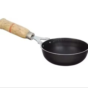 Poêle à frire professionnelle en acier inoxydable plaqué cuivre triple couche avec poignée tubulaire longue et inclinée - Product Image 6