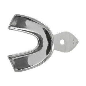Bandeja de Impresión Dental de Calidad Premium con Borde L1, Sólida, Tamaño Inferior XL, de Acero Inoxidable, Reutilizable, Autoclavable, Sin Perforaciones - Product Image 2