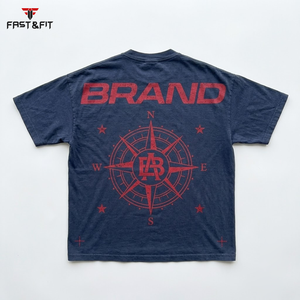 Camisetas Personalizables para Hombre, 100% Algodón Grueso, Impresión Serigráfica, Transpirables, Ecológicas, con Logotipo y Patrón de Letras Personalizados - Product Image 5