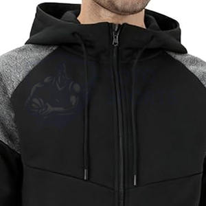 New Arrival Comfortable Slim Fit Lightweight Fabric Breathable High Quality Reasonable Price Casual Wear <b>Men</b> Full Zip <b>Hoodie</b> - Product Image 2