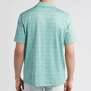 Camiseta deportiva de secado rápido para hombre, transpirable, antiarrugas, con sublimación personalizada, para bádminton, tenis y golf. - Product Image 2