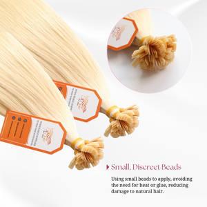 Vente en gros de 22 pouces extensions de cheveux à pointe plate en kératine brésilienne sans enchevêtrement style de vague de cheveux humains de qualité 12A au prix d'usine - Product Image 3