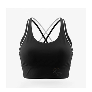 Wholesale Women's High Elastic Sports <b>Bra</b> Breathable Hot Strappy Fitness Yoga <b>Bra</b> with Removable <b>Cups</b> for Running - Product Image 2