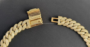 Pulsera de Eslabones Cubanos de Plata de Ley 925 con Incrustaciones de Moissanita de Vana Jewels, Estilo Hip Hop, para Mujer, para Fiestas, Bodas, Compromisos, Aniversarios - Product Image 2