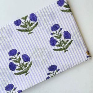 Tissu en coton imprimé traditionnel Jaipuri, coton cambriqué imprimé au bloc 60x60, tissu en coton à motifs. - Product Image 1