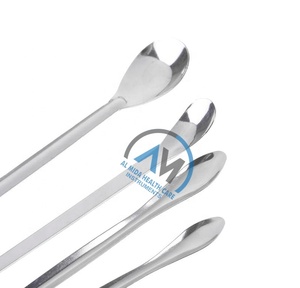 Micro espátula de acero inoxidable, cucharas de medicina, instrumentos quirúrgicos dentales, uso en laboratorio - Product Image 3