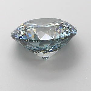 Diamant CVD de qualité supérieure, vert-bleu intense, taille portugaise, clarté VS1, polissage excellent, pierre précieuse cultivée en laboratoire pour la création de bijoux de luxe. - Product Image 2