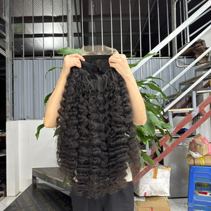 Vente en gros de cheveux vierges Remy bruts 13x4 4x4 perruque transparente avant en dentelle paquets de cheveux en dentelle suisse avec fermeture en dentelle - Product Image 5