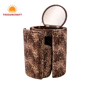 High Quality Oak Wood Corner <b>Vanity</b> Set for Girls - Modern Makeup Desk with Mirror & Chair Cheap Price - Product Image 2