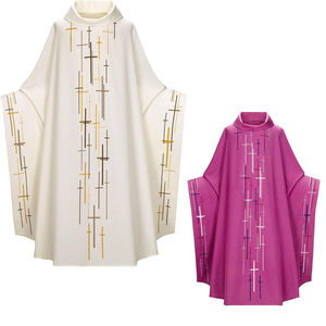 Chasubles et Robes de Clergé Doctoral pour Chorales – Sur Mesure, en Soie de Haute Qualité – Chasuble de Prêtre, Robe, Cape, Évêque - Product Image 3