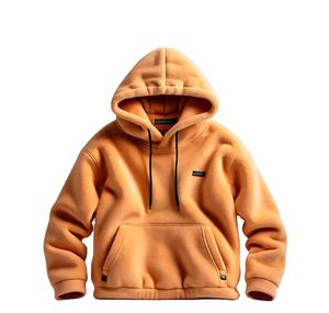 ผู้ชายมีสไตล์ 350 GSM เสื้อฮู้ดคลุมด้วยผ้าเสื้อฮู้ดขนแกะกันลมสําหรับงานหนักพร้อมซับในนุ่มระบายอากาศคุณภาพสูงสวมใส่ฤดูหนาว - Product Image 1