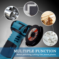 Mini-meuleuse d'angle sans fil 12V, outil de découpe, de meulage et de polissage portatif alimenté par batterie pour usage industriel et bricolage
