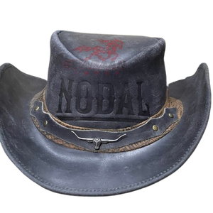 Sombrero Outback de Cuero Negro, Estilo Western Clásico de Ala Ancha, con Banda Trenzada, para Actividades al Aire Libre y Montar a Caballo - Product Image 6