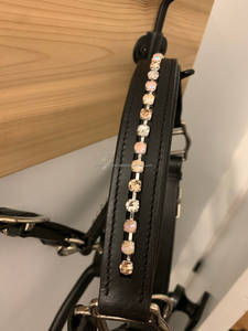 Y & Z Style anglais Premium Horse Bridle Haute qualité en cuir véritable Nylon corde licou prix de vente entier disponible pour l'équitation - Product Image 3