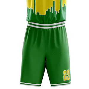 Uniformes de Baloncesto Sublimados Personalizados de Verano, Secado Rápido, Hechos en Pakistán, con Logotipo, Número y Nombre Personalizados - Product Image 3