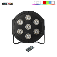 SHEHDS 7x12W RGBW 4 en 1 Par LED DMX Luz de Escenario para DJ, Bodas, Fiestas y Eventos